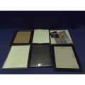 Lot of 6 Assorted Certificate Picture Frames